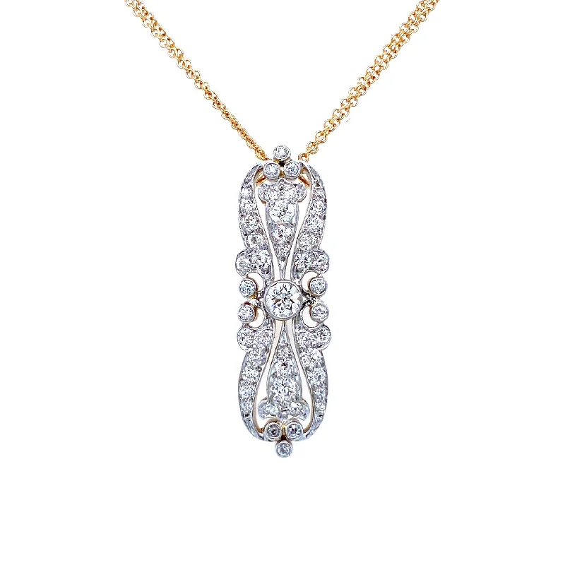 vintage filigree locket necklace Antique/Estate Pendant