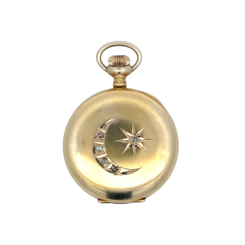 yellow sapphire engagement ring Antique Yellow Gold Diamnd Locket with Engraving