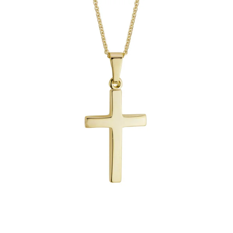 black and gold wedding band CROSS PENDANT
