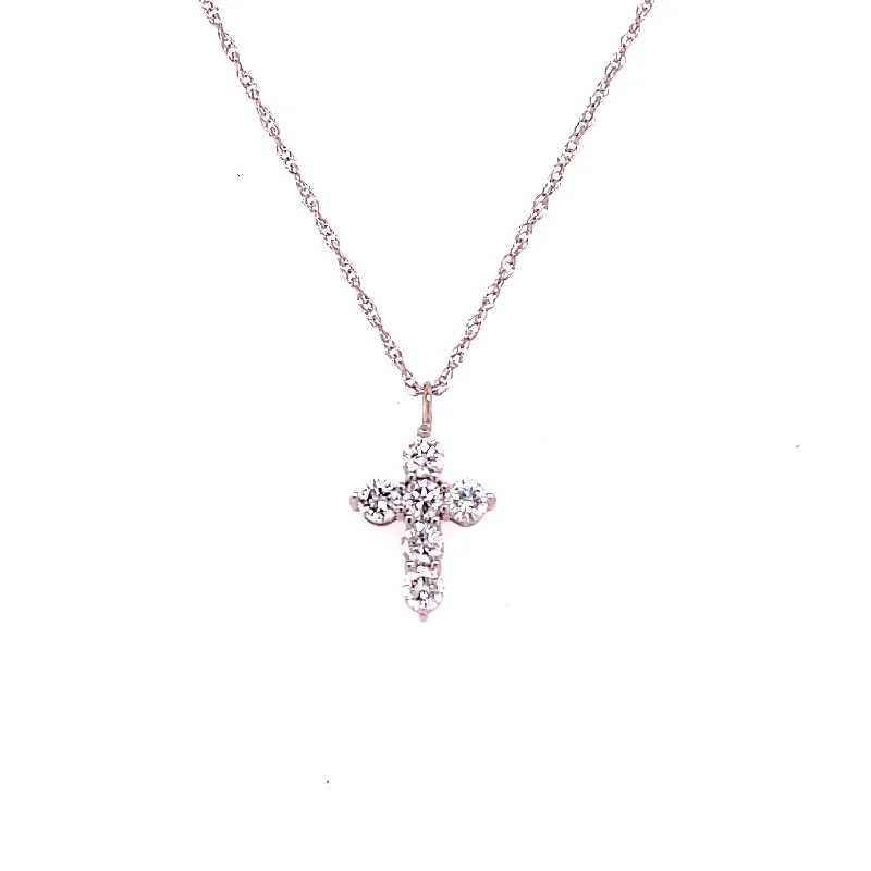 DIAMOND CROSS NECKLACE