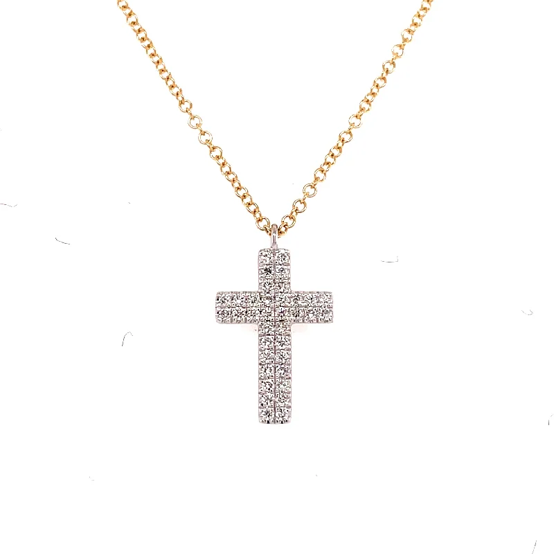 DIAMOND CROSS NECKLACE