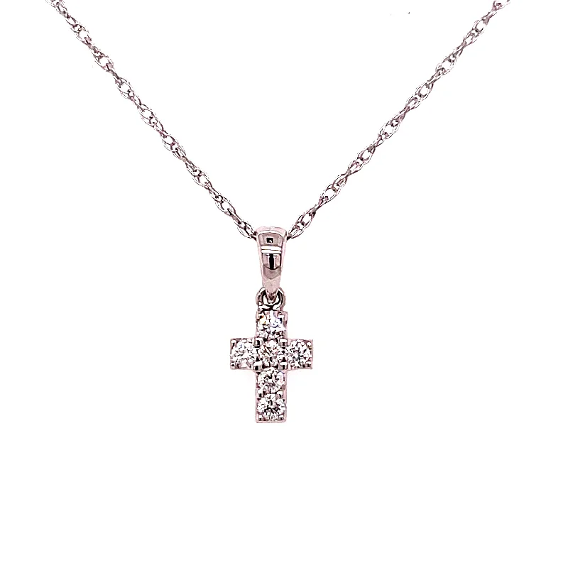 DIAMOND CROSS NECKLACE