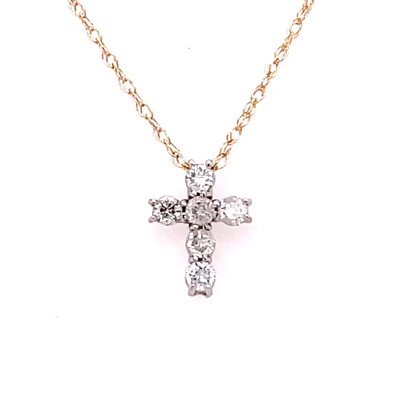 DIAMOND CROSS NECKLACE