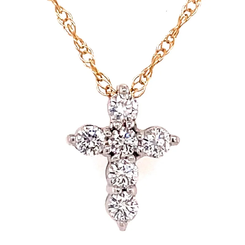 DIAMOND CROSS NECKLACE