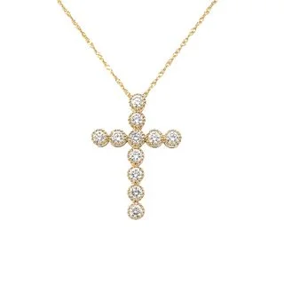 DIAMOND CROSS NECKLACE