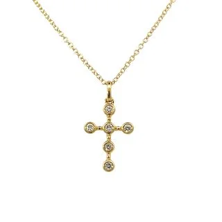 vintage rose-cut diamond ring DIAMOND CROSS NECKLACE