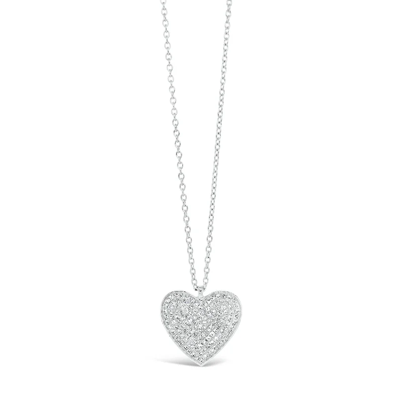 sapphire engagement ring halo Diamond Classic Heart Pendant Necklace