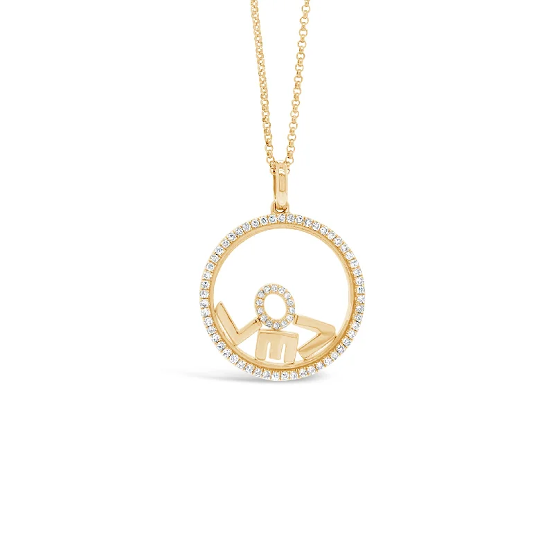 adjustable toe ring silver Diamond "Love" Pendant Necklace