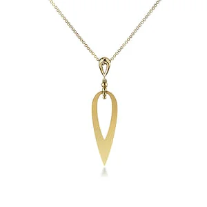 classic diamond solitaire necklace Gold Drop Necklace