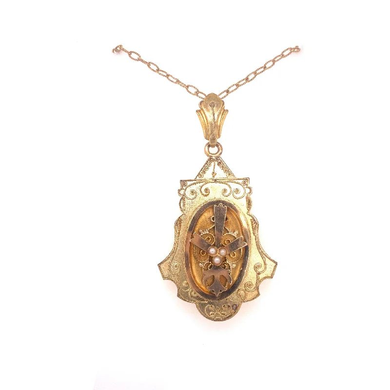 GOLD FILLED ETRUSCAN ENHANCER/LOCKET