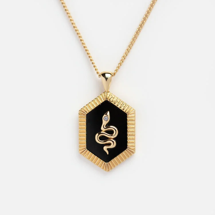 butterfly pendant necklace delicate Guardian Black Onyx Pendant Necklace