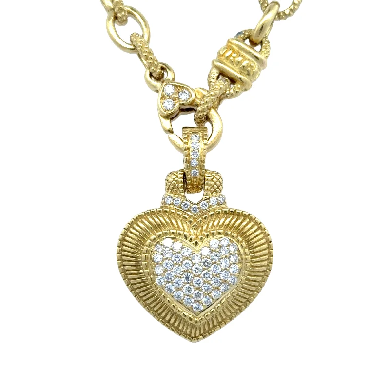 diamond wedding band for women Judith Ripka Diamond Heart Pendant