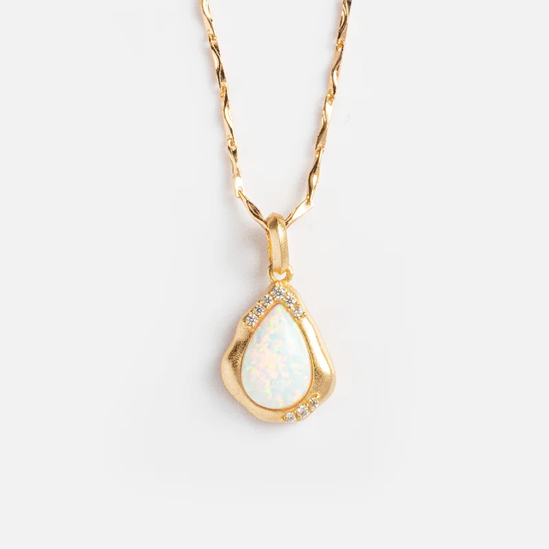 infinity necklace with birthstones Luster Pendant Necklace