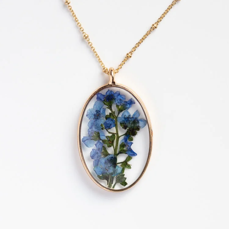 silver Celtic knot necklace Pressed Flower Necklace