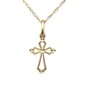 tiny diamond cross necklace Pendant/Religiou