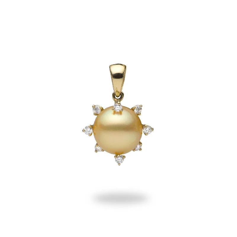 opal cluster ring unique Protea South Sea Gold Pearl Pendant in Gold with Diamonds - 10-11mm opal cluster ring unique Protea South Sea Gold Pearl Pendant in Gold with Diamonds - 10-11mm