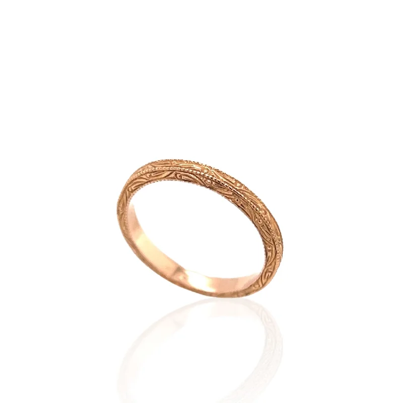 14 Karat Rose Gold Band