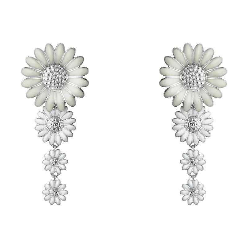 Daisy x Stine Goya Silver & White Earrings