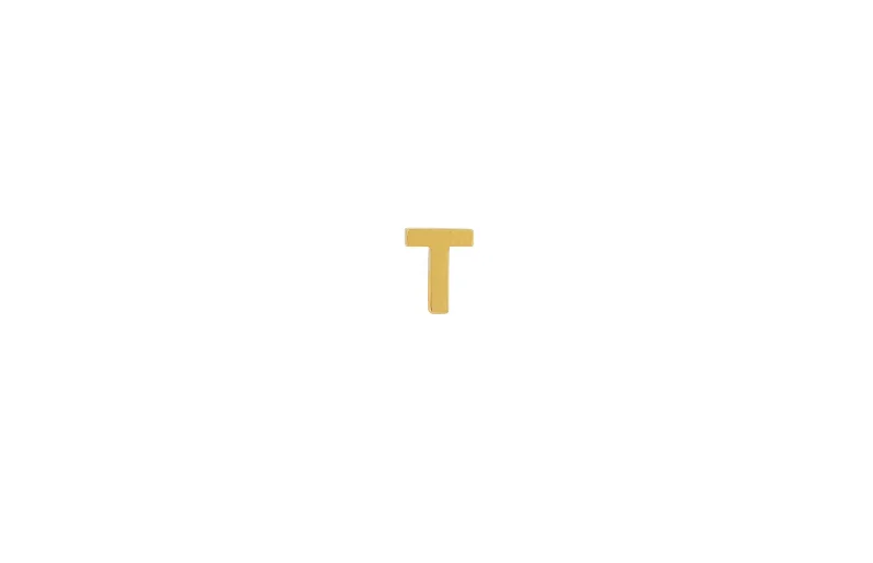 gold heart-shaped pendant necklace IX T 22K Gold Plated Stud