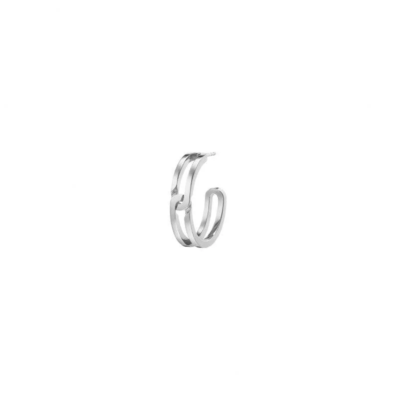 sapphire princess cut ring The Gasp Small Silver Earring