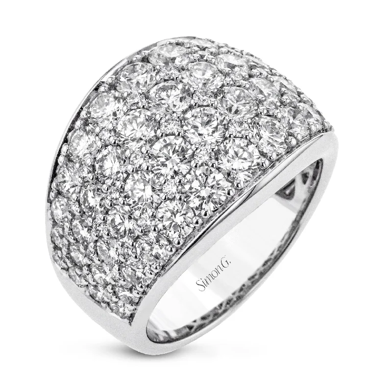 Simon-Set Anniversary Ring In 18k Gold With Diamonds