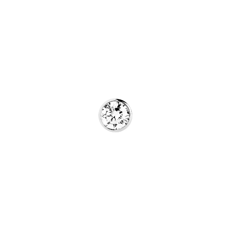 Marilyn 14K White Gold Stud w. Lab-Grown Diamond