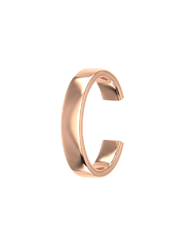 unique square diamond ring Essential 18K Rosegold Ear Cuff