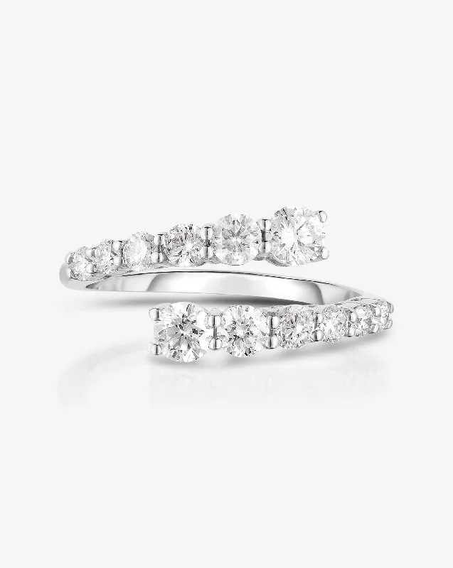 Graduated Diamond Wrap Ring