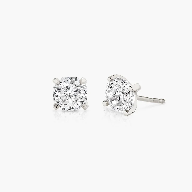 Iconic Octavia 14K Whitegold Studs w. Lab-Grown Diamonds, 0.75 ct.