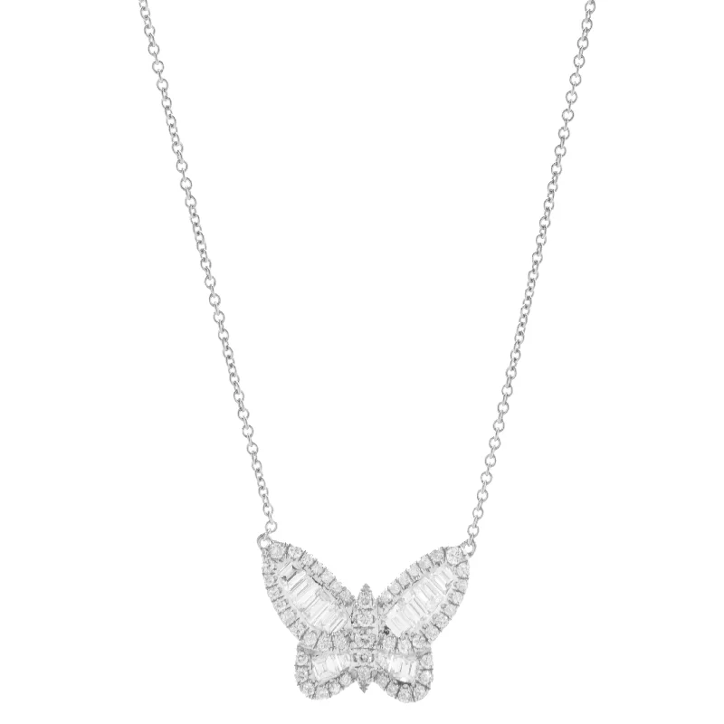 tiny star constellation bracelet 18 Karat White Gold Mosaic Set Diamond Butterfly