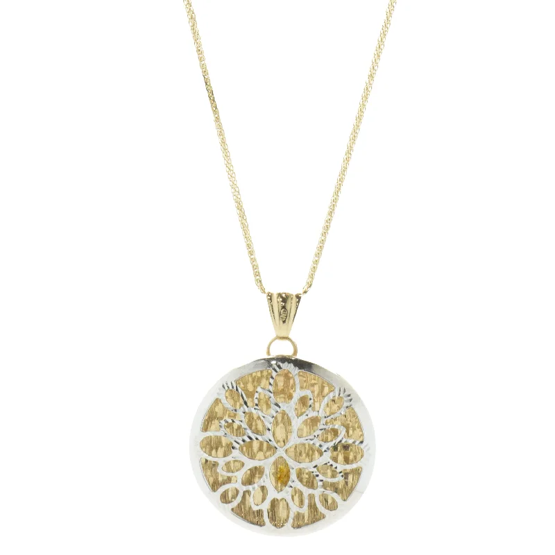 celestial star charm bracelet 14 Karat Yellow & White Gold Snowflake Circle Necklace celestial star charm bracelet 14 Karat Yellow & White Gold Snowflake Circle Necklace