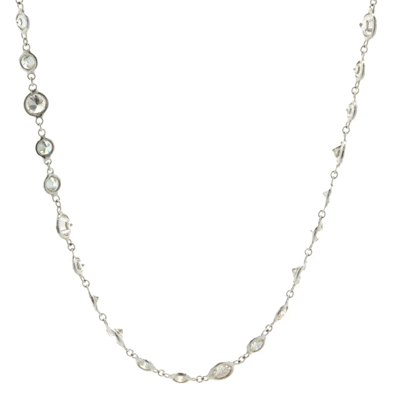 handmade wire-wrapped gemstone ring 18 Karat White Gold Diamonds By The Yard Necklace handmade wire-wrapped gemstone ring 18 Karat White Gold Diamonds By The Yard Necklace