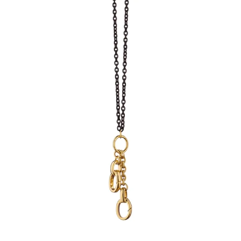 delicate gold band ring Monica Rich Kosann "Design your Own" Charm Enhancer in 18K Yellow Gold & Steel delicate gold band ring Monica Rich Kosann "Design your Own" Charm Enhancer in 18K Yellow Gold & Steel