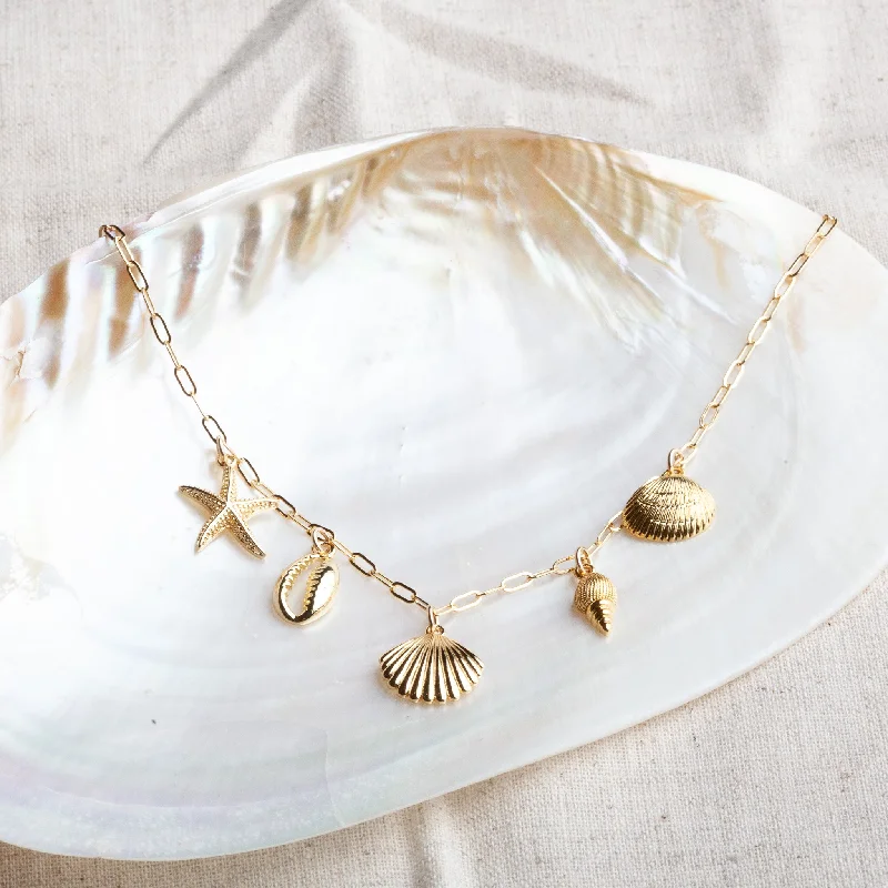 twisted rope gold chain Ariel Necklace