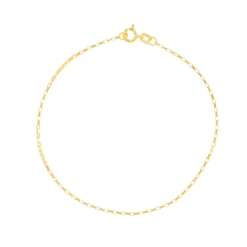 personalized silver cuff bracelet Box Chain Bracelet - PREORDER