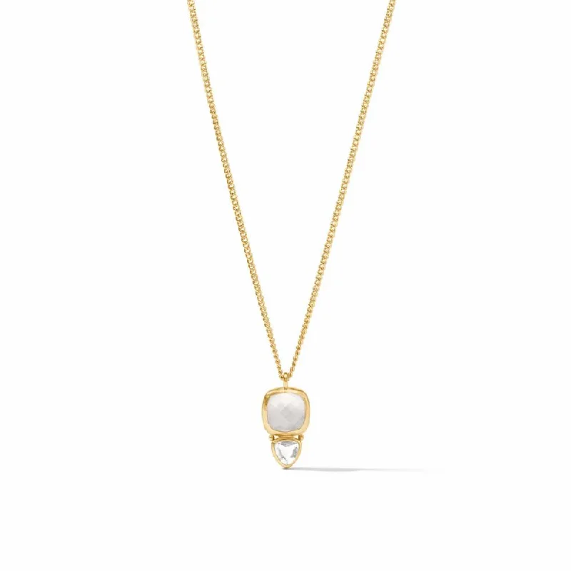 dainty gold anchor bracelet Julie Vos Aquitaine Duo Delicate Necklace