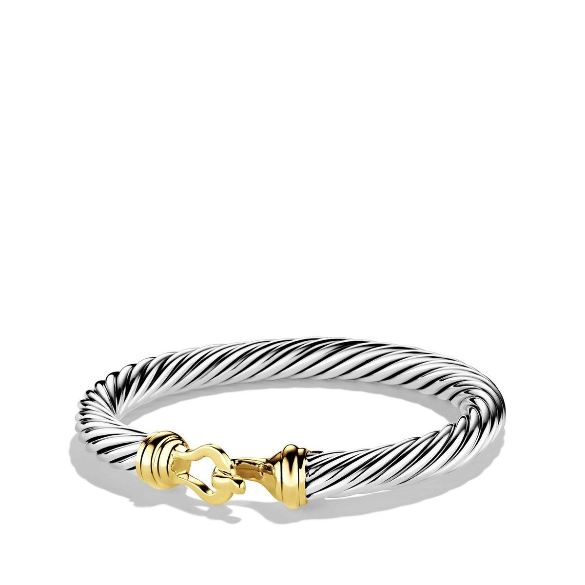 men’s tungsten wedding ring David Yurman 7mm Buckle Classic Cable Bracelet