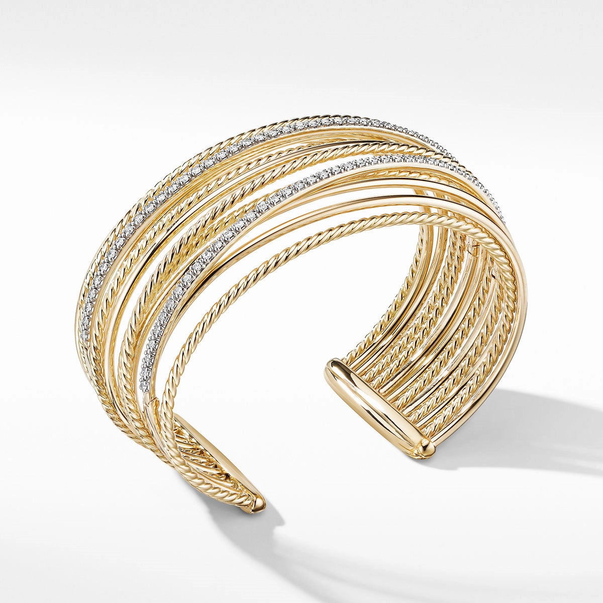 David Yurman Wide Crossover Cuff Bracelet