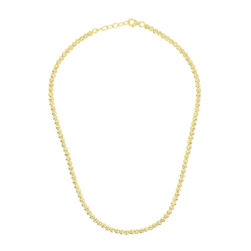 Desmos Crystal Diamond-Cut Bead Necklace, 18"