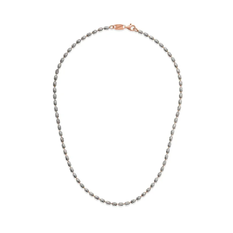 classic gold cuff bracelet Desmos Two-Tone "Rice" Diamond-Cut Necklace