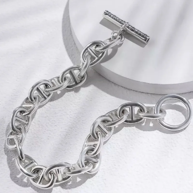 sterling silver braided ring Enso Bracelet