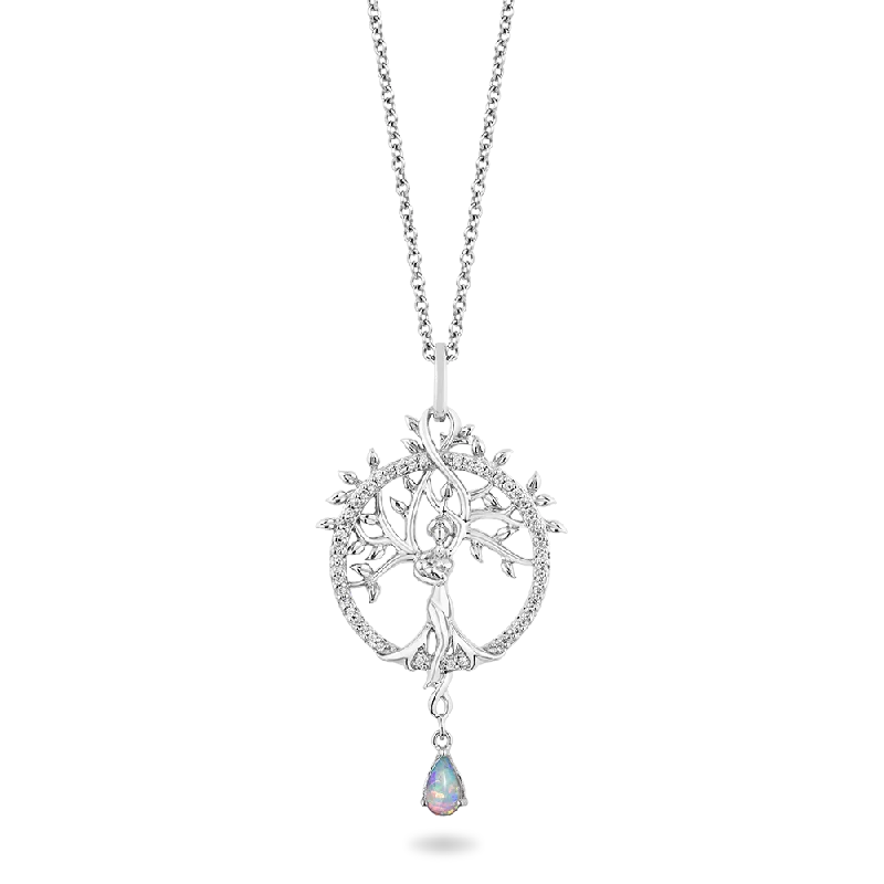 silver Celtic knot necklace Hallmark Fine Jewelry Mother Earth Medallion in Sterling Silver with Diamonds & Created Opal silver Celtic knot necklace Hallmark Fine Jewelry Mother Earth Medallion in Sterling Silver with Diamonds & Created Opal