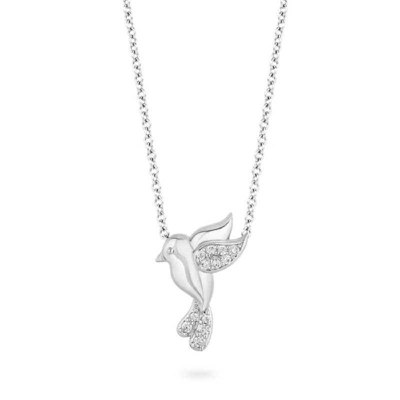 moissanite engagement ring affordable Hallmark Fine Jewelry Petite Hummingbird Pendant in Sterling Silver with 1/10 Cttw of Diamonds moissanite engagement ring affordable Hallmark Fine Jewelry Petite Hummingbird Pendant in Sterling Silver with 1/10 Cttw of Diamonds