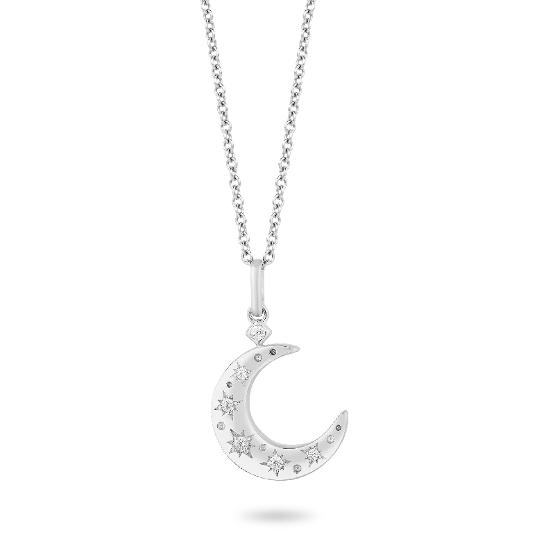 gold medallion pendant necklace Hallmark Fine Jewelry Star Studded Crescent Moon Pendant in Sterling Silver with Diamonds gold medallion pendant necklace Hallmark Fine Jewelry Star Studded Crescent Moon Pendant in Sterling Silver with Diamonds