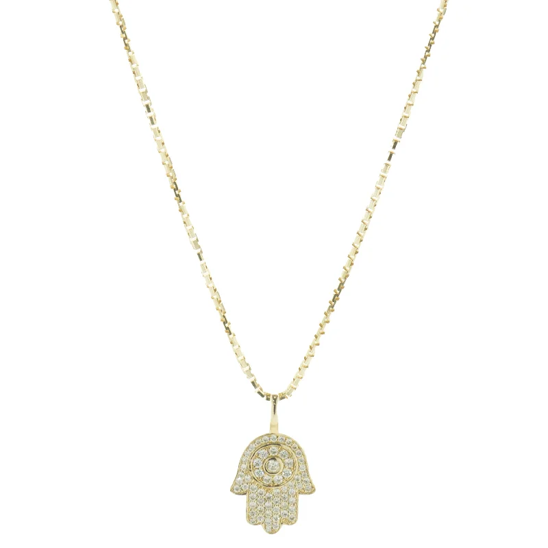 minimalist gold bracelet thin Ice Box 14 Karat Yellow Gold Pave Diamond Hamsa Necklace minimalist gold bracelet thin Ice Box 14 Karat Yellow Gold Pave Diamond Hamsa Necklace