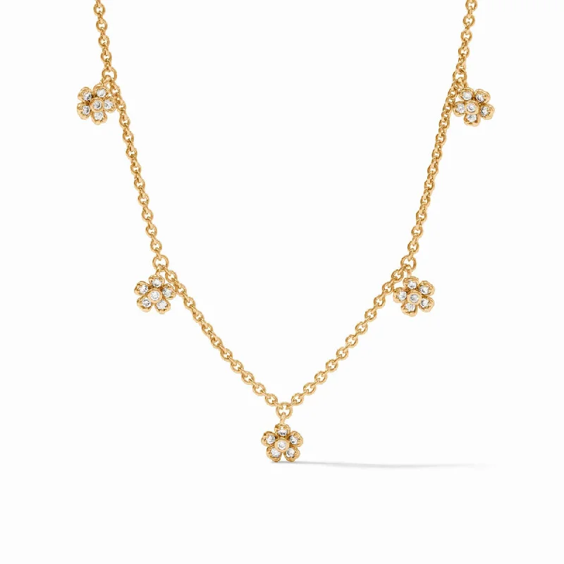 adjustable gemstone choker Julie Vos Laurel Delicate Charm Necklace - Cubic Zirconia adjustable gemstone choker Julie Vos Laurel Delicate Charm Necklace - Cubic Zirconia