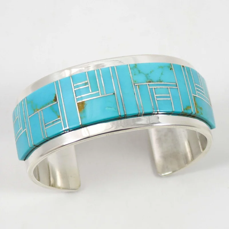 black tungsten wedding band for men Kingman Turquoise Cuff