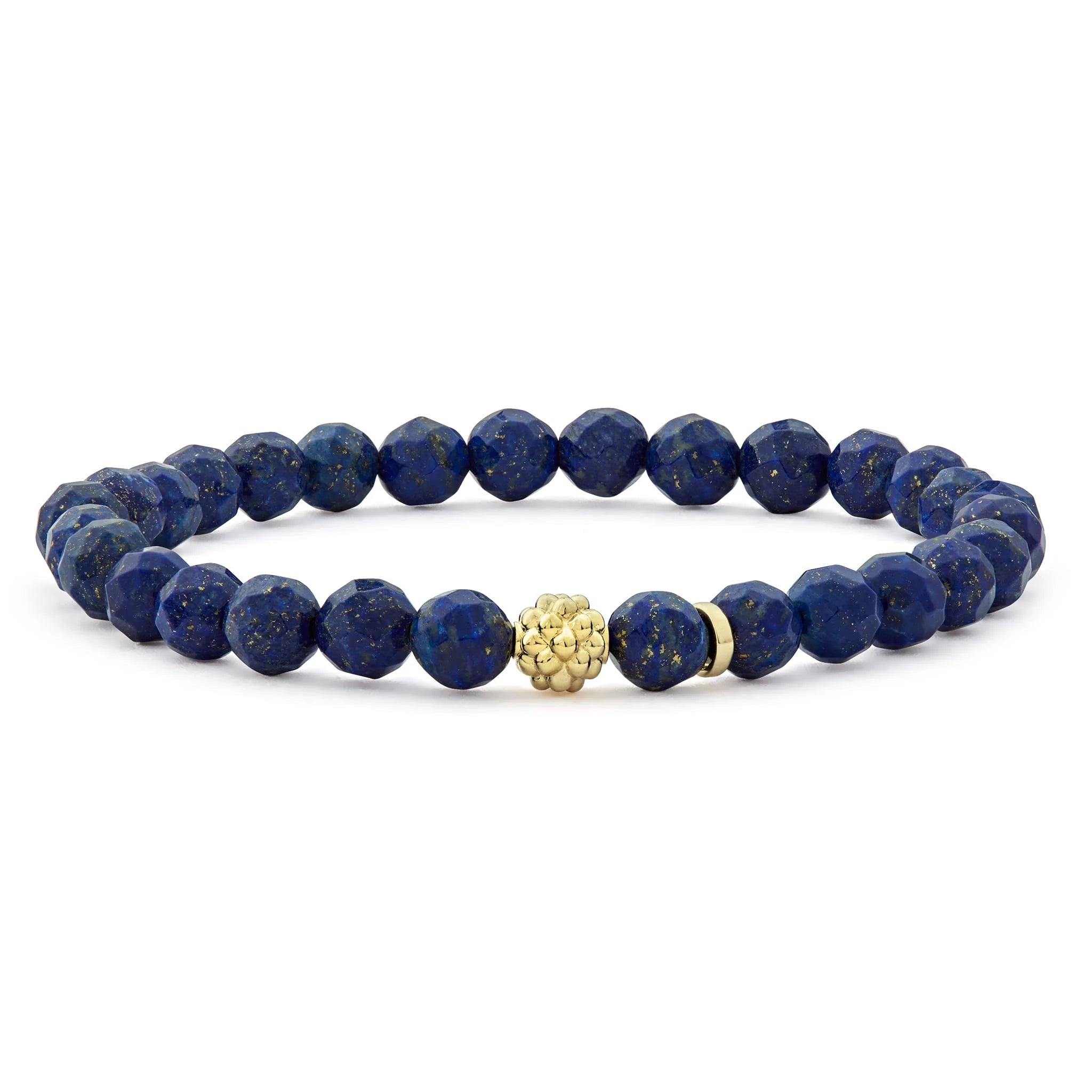 Lagos Lapis Gold Station Bead Bracelet