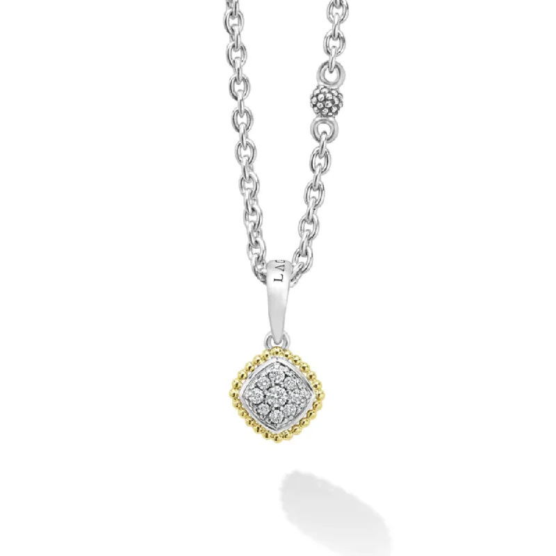 men’s sterling silver cufflinks Lagos Rittenhouse Diamond Pendant Necklace