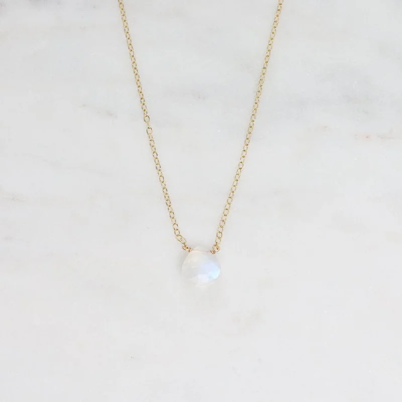handmade lava stone bracelet Gold Filled Chain with Moonstone Brio Necklace